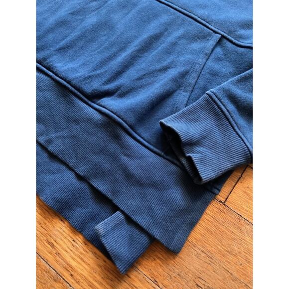 ATHLETA Blue Plush Lined Hoodie w/Tech Pocket sz Medium - Picture 5 of 12